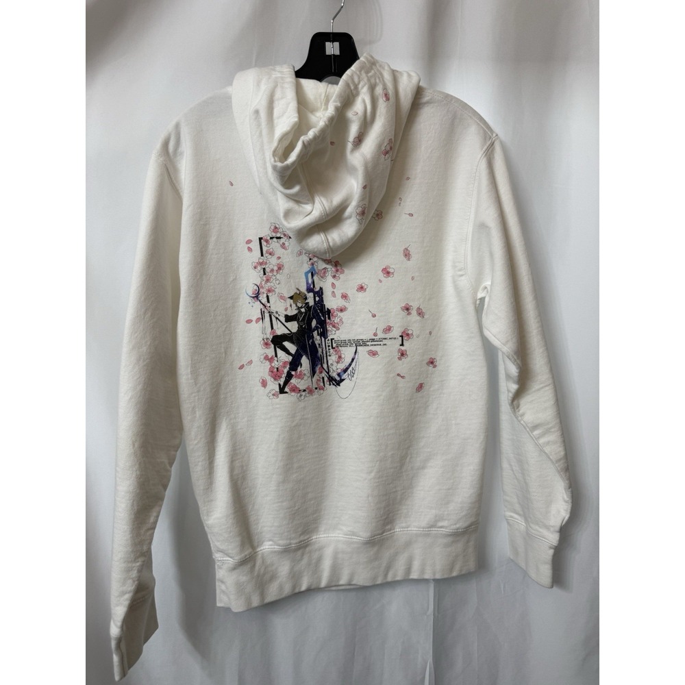 Cherry‎ Blossom Meta Anime White Hoodie Sweatshirt Size XS.  K31 - Picture 3 of 7